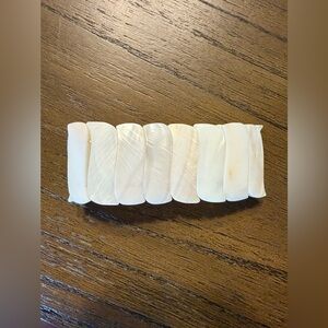 Vintage mother of pearl abalone chunky wide stretch bracelet